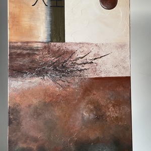Élet c. absztrakt festmény - 70 x 90 cm - művészet - festmény - akril - Meska.hu