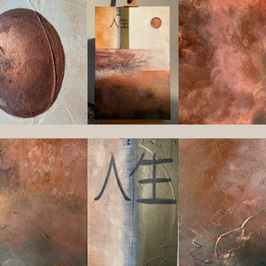 Élet c. absztrakt festmény - 70 x 90 cm - művészet - festmény - akril - Meska.hu