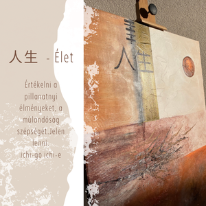 Élet c. absztrakt festmény - 70 x 90 cm, Művészet, Festmény, Akril, Festészet, MESKA