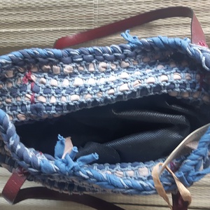 Szürke-drapp horgolt egyedi design táska - táska & tok - kézitáska & válltáska - kézitáska - Meska.hu