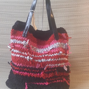 Bohó design - kötött horgolt  egyedi táska - táska & tok - kézitáska & válltáska - kézitáska - Meska.hu