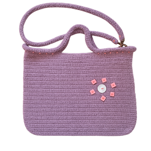 Lila, egyedi, kézzel készült laptop táska - táska & tok - laptoptáska, laptop hátizsák - Meska.hu