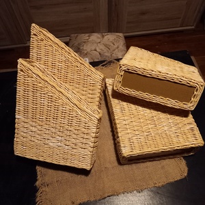 Mappa papírfonással világos színben - otthon & életmód - tárolás & rendszerezés - tárolókosár - Meska.hu