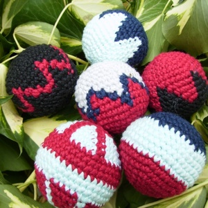 Cikk-cakk zsonglőrlabda (amigurumi) -  - Meska.hu