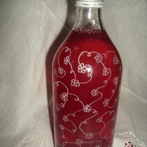 Virágos palack -  - Meska.hu