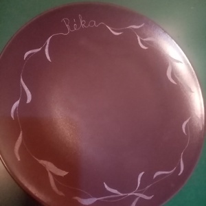 Grafitszürke, páros reggelizőkészlet gerlepárral - otthon & életmód - konyhafelszerelés, tálalás - Meska.hu