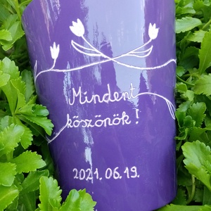 Lila kaspó - otthon & életmód - dekoráció - Meska.hu