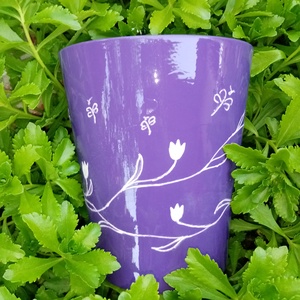 Lila kaspó - otthon & életmód - dekoráció - Meska.hu