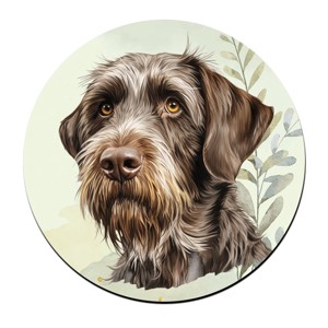Német drótszőrű vizsla portré mintás bögre alátét, , , MESKA