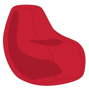 Piros Tini Babzsákfotel Huzat, Otthon & Életmód, Bútor, Babzsák huzat, Babzsák, , MESKA