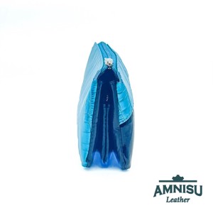 Türkizkék lakk krokkómintás - fekete lakk egyenes swarovski köves női pénztárca G6020 - táska & tok - pénztárca & más tok - pénztárca - női pénztárca - Meska.hu