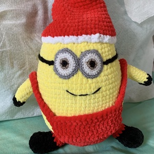  Plüss minion Mikulás , Játék & Sport, Plüssállat & Játékfigura, Plüss mesefigurák, Horgolás, MESKA