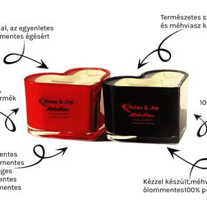 Aromaterápiás szív illatgyertya  - otthon & életmód - gyertya, illat, aroma - gyertya - Meska.hu