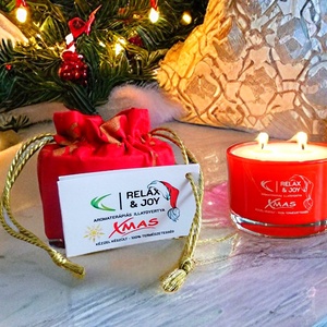 XMAS KARÁCSONYI AROMATERÁPIÁS ILLATGYERTYA - Meska.hu