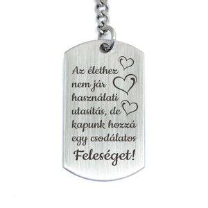 Csodálatos Feleséget acél medálos kulcstartó, Táska & Tok, Kulcstartó & Táskadísz, Kulcstartó, , MESKA