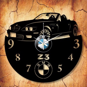 BMW-s bakelit órák, saját rendszámmal, vagy felirattal, Otthon & Életmód, Falióra & óra, Dekoráció, Fali és függő dekoráció, Mindenmás, Újrahasznosított alapanyagból készült termékek, MESKA