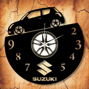 SUZUKI-s bakelit órák, saját rendszámmal, vagy felirattal - otthon & életmód - dekoráció - fali és függő dekoráció - falióra & óra - Meska.hu