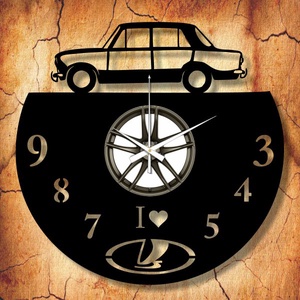 LADA 1200-es bakelit óra, saját rendszámmal -  - Meska.hu
