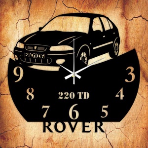 ROVER bakelit óra, saját rendszámmal, Otthon & Életmód, Falióra & óra, Dekoráció, Fali és függő dekoráció, Mindenmás, Újrahasznosított alapanyagból készült termékek, MESKA