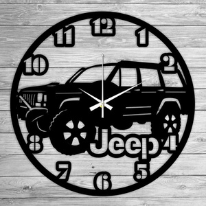 JEEP bakelit falióra, Otthon & Életmód, Falióra & óra, Dekoráció, Fali és függő dekoráció, Mindenmás, Újrahasznosított alapanyagból készült termékek, MESKA