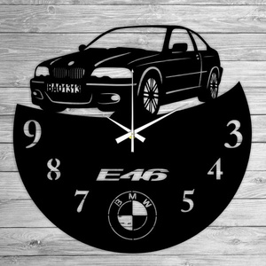 BMW E46 bakelit óra, Otthon & Lakás, Falióra & óra, Dekoráció, Fali és függő dekoráció, Mindenmás, Újrahasznosított alapanyagból készült termékek, Meska
