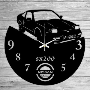 NISSAN 200SX bakelit óra, Otthon & Életmód, Falióra & óra, Dekoráció, Fali és függő dekoráció, Mindenmás, Újrahasznosított alapanyagból készült termékek, MESKA