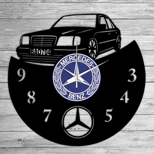 MERCEDES W124 bakelit falióra, Otthon & Lakás, Falióra & óra, Dekoráció, Fali és függő dekoráció, Mindenmás, Újrahasznosított alapanyagból készült termékek, Meska