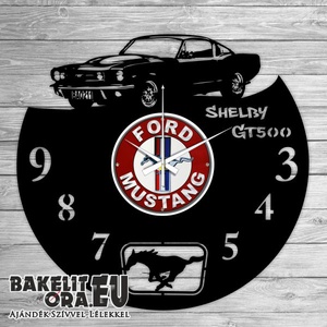 SHELBY GT 500 -as bakelit óra, Otthon & Lakás, Falióra & óra, Dekoráció, Fali és függő dekoráció, Mindenmás, Újrahasznosított alapanyagból készült termékek, MESKA