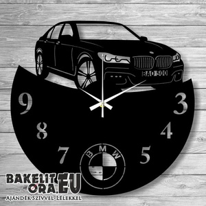 BMW bakelit óra, saját rendszámmal - Meska.hu