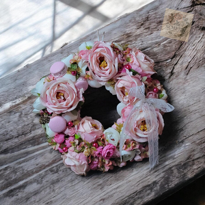 L�lelvir�g Koszorú, Otthon & Életmód, Dekoráció, Ajtó- és ablak dekoráció, Ajtódísz & Kopogtató, Virágkötés, MESKA