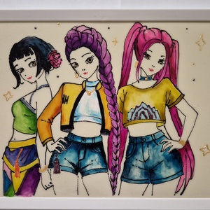 Üvegfestmény, Művészet, Festmény, Üvegfestmény, , MESKA