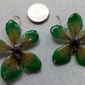 Mokara Orchidea fülbevaló - ékszer - fülbevaló - lógó fülbevaló - Meska.hu