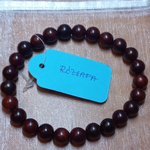 Rózsafa karkötő, Ékszer, Karkötő, Ásványkarkötő, Ékszerkészítés, Gyöngyfűzés, gyöngyhímzés, MESKA