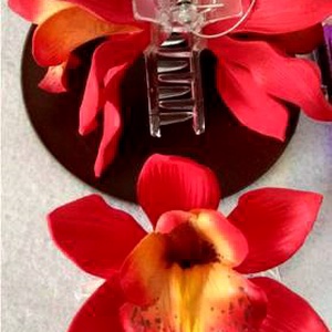 Orchidea virág hajdísz - ruha & divat - hajdísz & hajcsat - hajdísz - Meska.hu