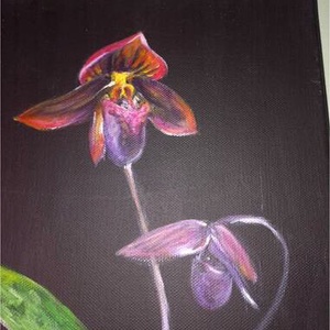 Orchideás vászon képek, Művészet, Festmény, Festmény vegyes technika, Festészet, MESKA