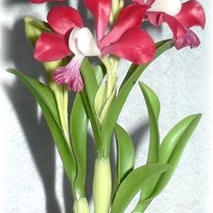 Agyag orchidea - kellékek & szerszámok - dekorációs kellékek - egyéb kellékek - Meska.hu