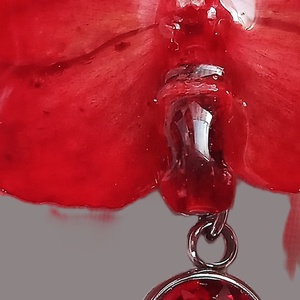  Orchidea virág nyaklánc  - ékszer - nyaklánc - medálos nyaklánc - Meska.hu