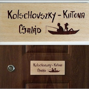Fa névtábla, Otthon & Életmód, Névtábla, Ház & Kert, Famegmunkálás, MESKA