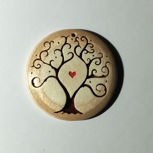 Életfa medál fából -  - Meska.hu