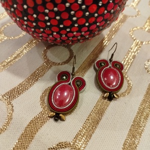 Karácsonyi fülbevaló  - ékszer - fülbevaló - lógó csepp fülbevaló - Meska.hu