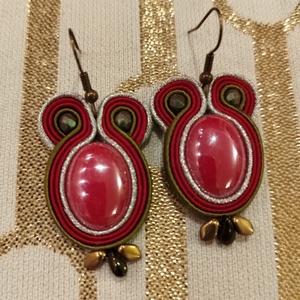 Karácsonyi fülbevaló  - ékszer - fülbevaló - lógó csepp fülbevaló - Meska.hu