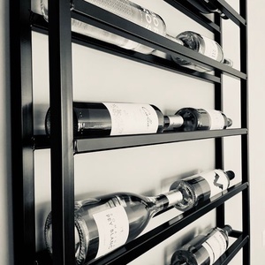 Fali bor-pohártartó 6 üveges, Otthon & Lakás, Bútor, Polc, Fémmegmunkálás, MESKA