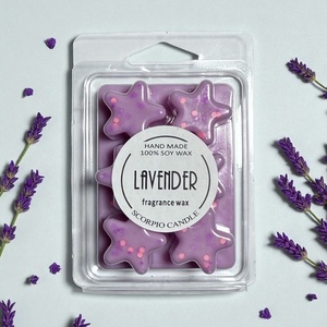 Levendulás csillag illatviasz - otthon & életmód - gyertya, illat, aroma - illatviasz - Meska.hu