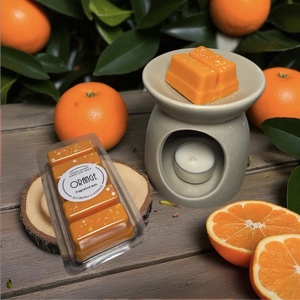 Narancsos 5 kockás illatviasz, Otthon & Életmód, Gyertya, illat, aroma, Illatviasz, Gyertya-, mécseskészítés, MESKA