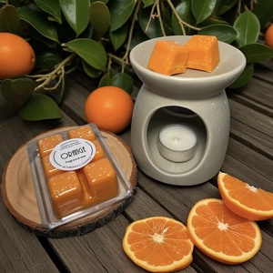 Narancsos 6 kockás illatviasz, Otthon & Életmód, Gyertya, illat, aroma, Illatviasz, Gyertya-, mécseskészítés, MESKA