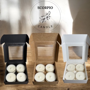 4 db-os gyertya mécses szett kör alakú, Otthon & Életmód, Gyertya, illat, aroma, Illatviasz, Gyertya-, mécseskészítés, MESKA