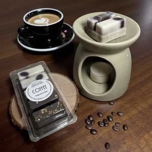 Kávé 5 kockás illatviasz, Otthon & Életmód, Gyertya, illat, aroma, Illatviasz, Gyertya-, mécseskészítés, MESKA