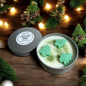 Karácsonyfa figurás gyertya - Meska.hu