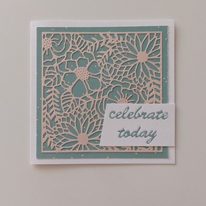 Celebrate today  üdvözlőlap, képeslap, Otthon & Életmód, Papír, írószer, Képeslap, üdvözlőlap, Ajándékozás kellékei, Scrapbook, Papírművészet, MESKA