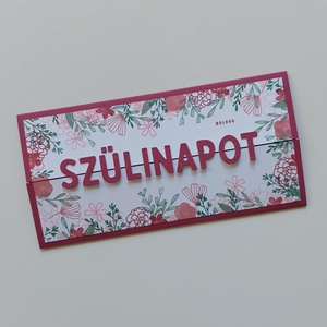 Középen nyíló születésnapi üdvözlőlap, képeslap, Otthon & Életmód, Papír, írószer, Képeslap, üdvözlőlap, Ajándékozás kellékei, Papírművészet, Mindenmás, MESKA